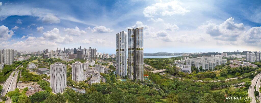 Avenue South Residence 2 Bed for Sale external twin 56-storey towers view