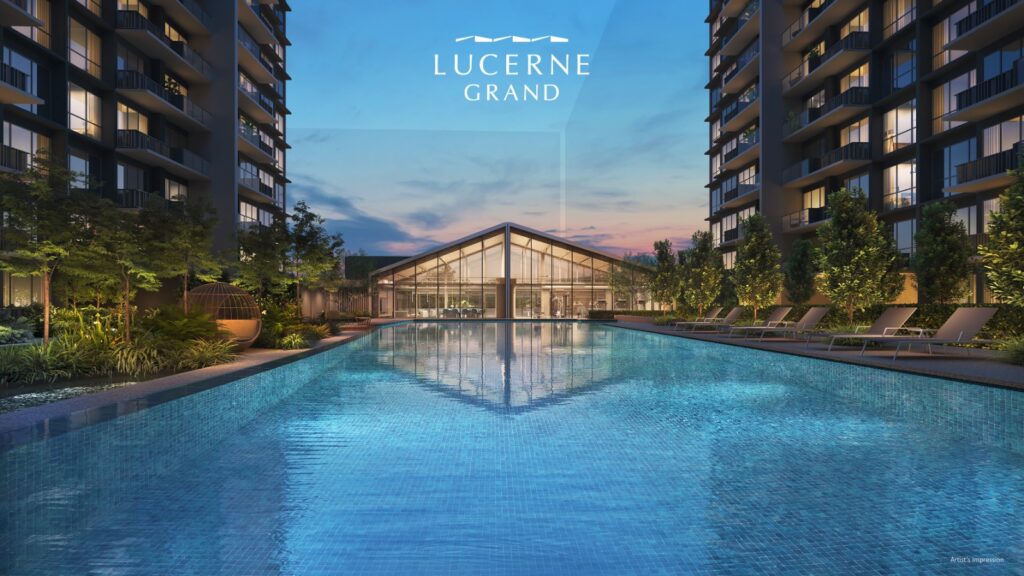 Lucerne Grand Condo 50m lap pool and outdoor aqua gym facilities